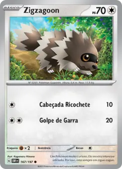 Zigzagoon — Obsidiana em Chamas 167