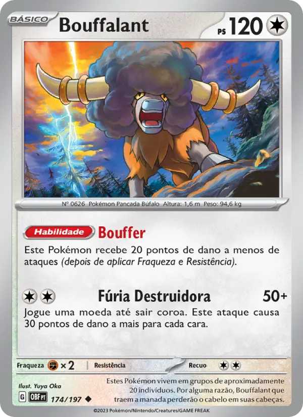Bouffalant — Obsidiana em Chamas 174