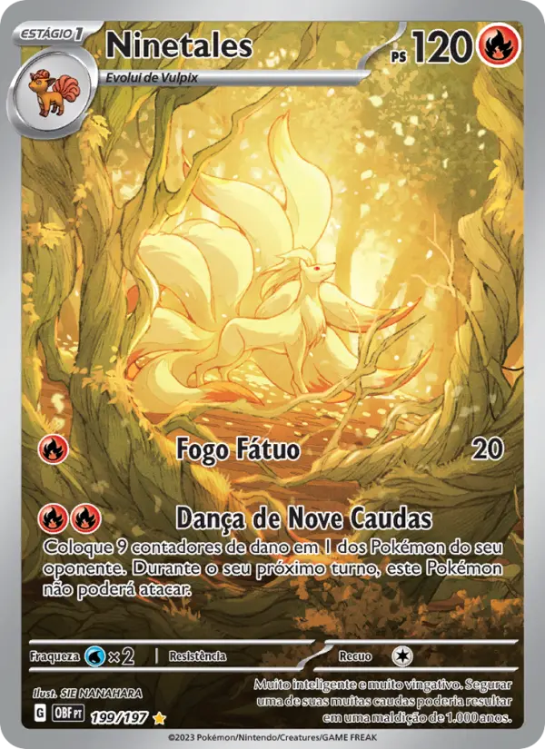 Ninetales — Obsidiana em Chamas 199