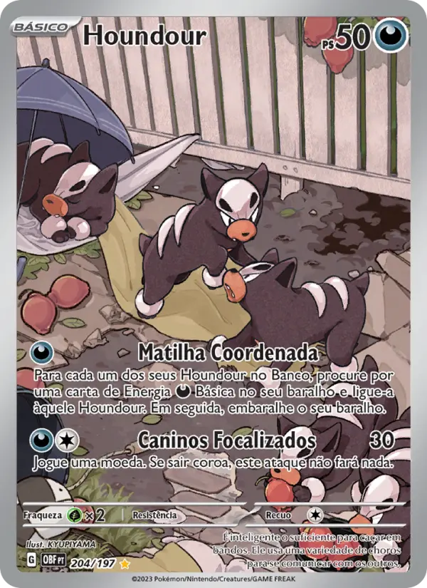 Houndour — Obsidiana em Chamas 204
