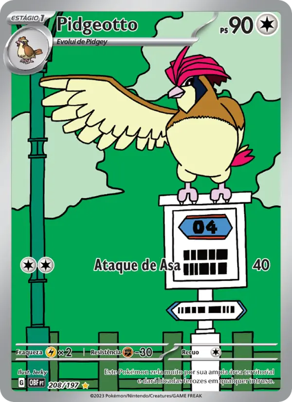 Pidgeotto — Obsidiana em Chamas 208