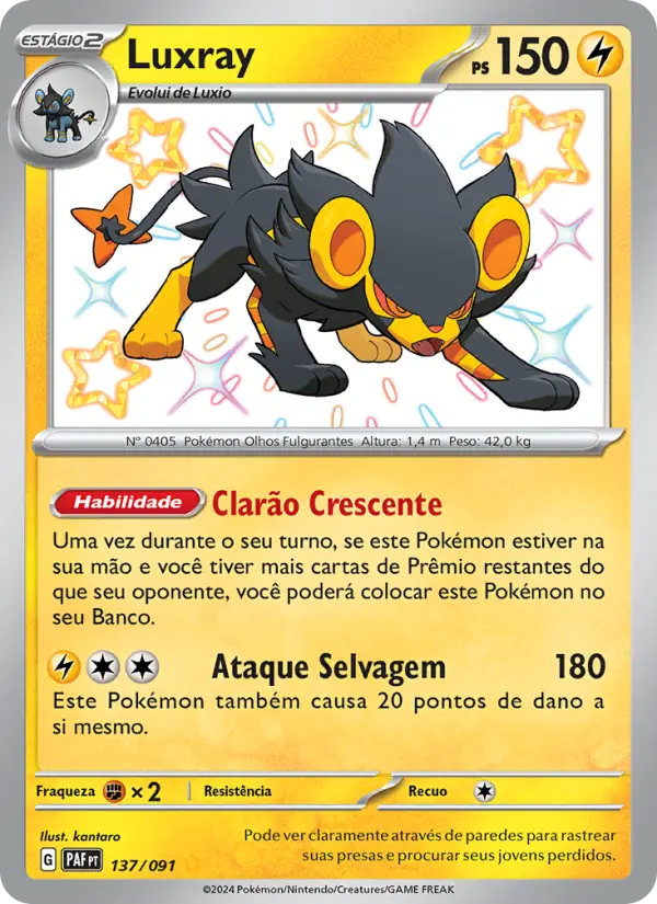 Luxray — Destinos de Paldea 137