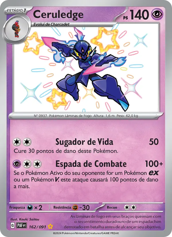 Ceruledge — Destinos de Paldea 162