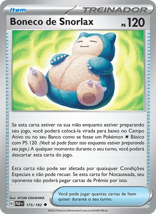 Boneco de Snorlax — Fenda Paradoxal 175