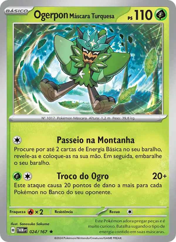 Ogerpon Máscara Turquesa — Máscaras do Crepúsculo 024