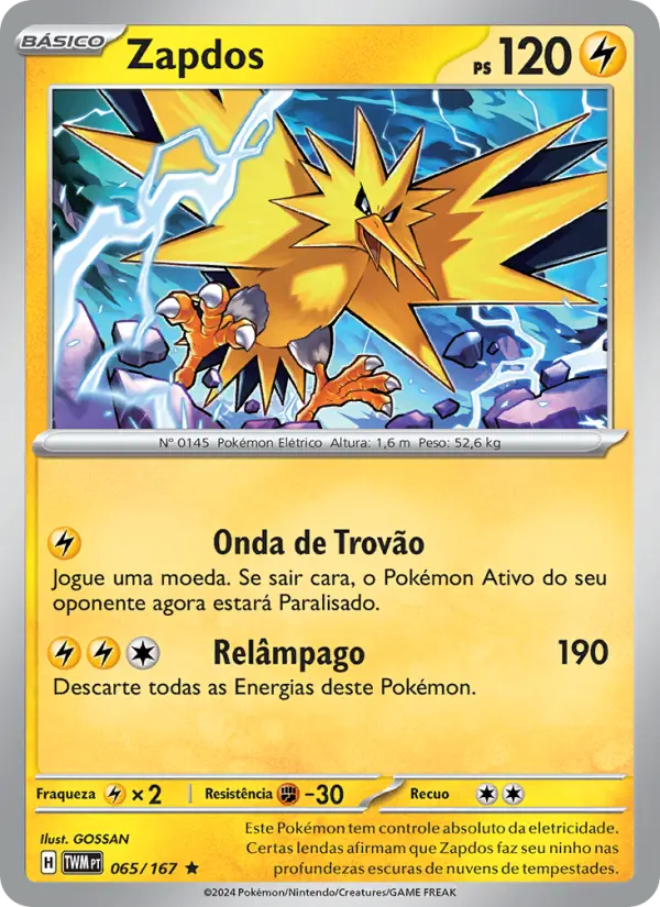 Zapdos — Máscaras do Crepúsculo 065