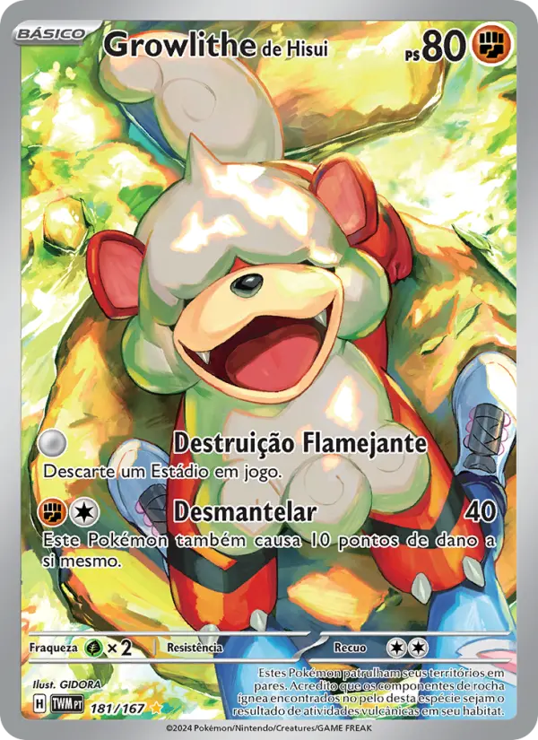 Growlithe de Hisui — Máscaras do Crepúsculo 181