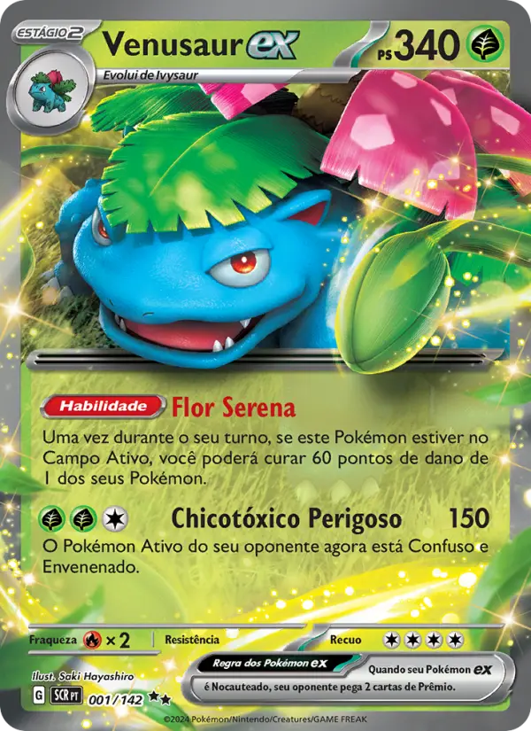 Venusaur ex — Coroa Estelar 001