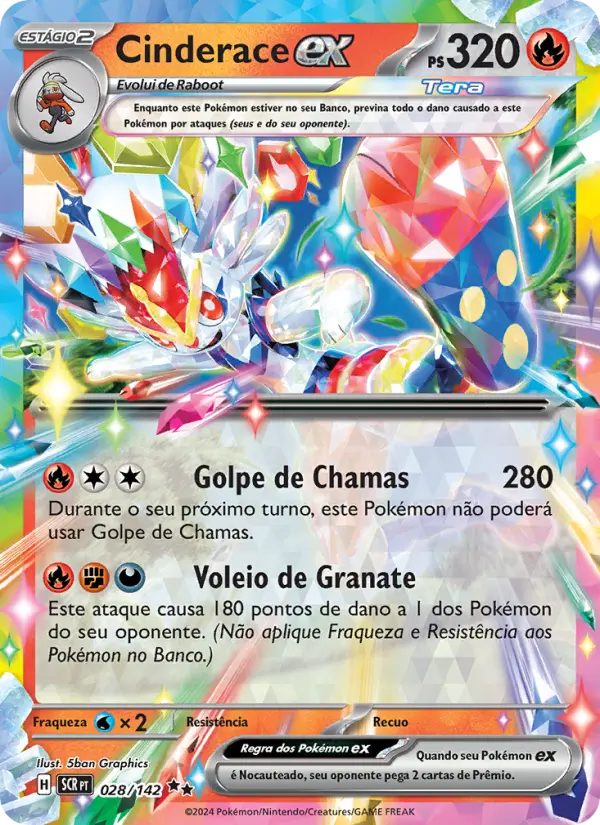 Cinderace ex — Coroa Estelar 028