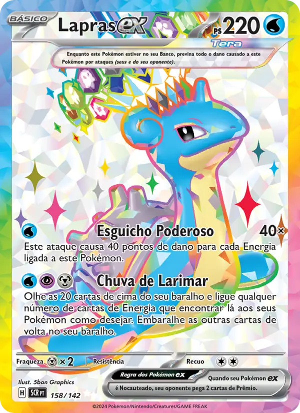 Lapras ex — Coroa Estelar 158