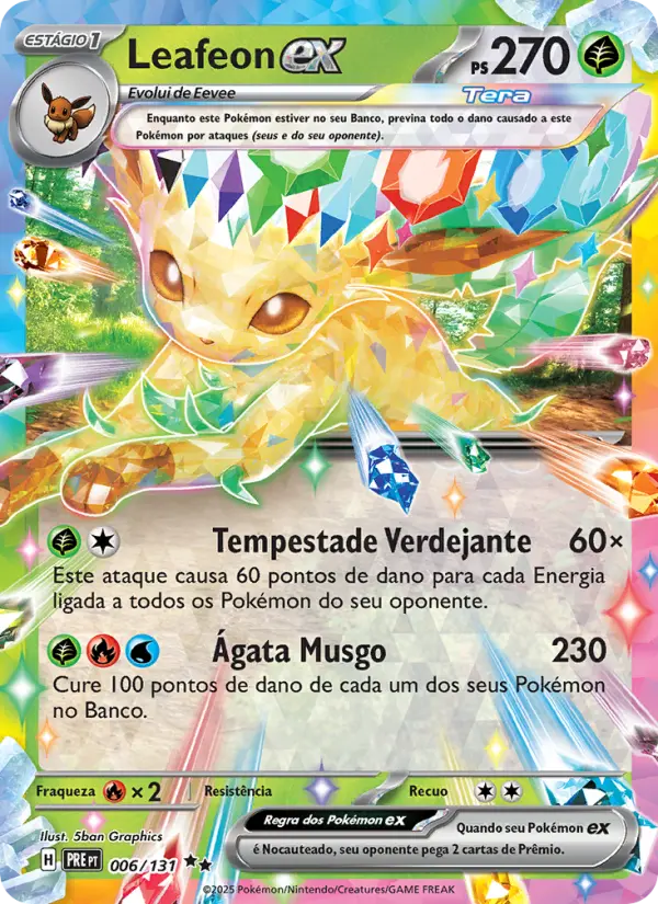 Leafeon ex — Evoluções Prismáticas 006