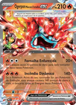 Ogerpon Máscara Fornalha ex — Evoluções Prismáticas 017