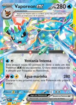 Vaporeon ex — Evoluções Prismáticas 023