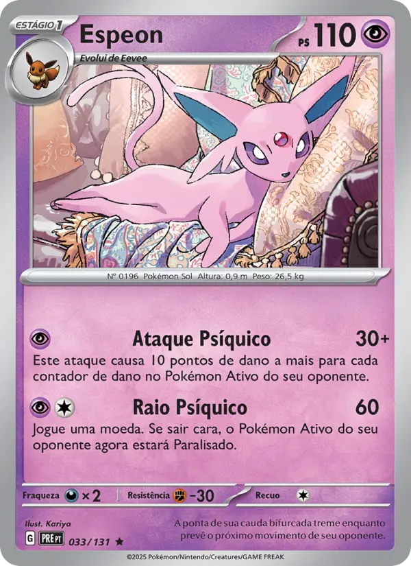 Espeon — Evoluções Prismáticas 033