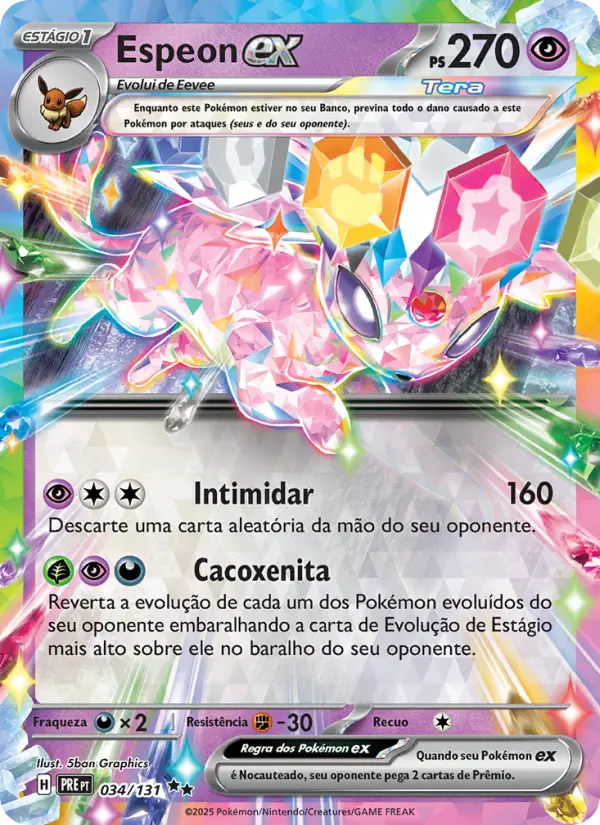 Espeon ex — Evoluções Prismáticas 034