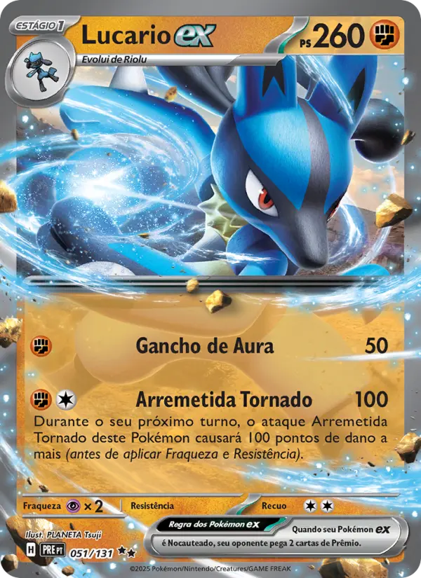 Lucario ex — Evoluções Prismáticas 051