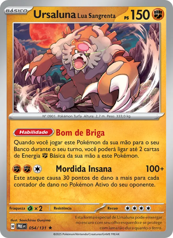 Ursaluna Lua Sangrenta — Evoluções Prismáticas 054