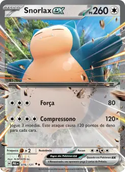 Snorlax ex — Evoluções Prismáticas 076