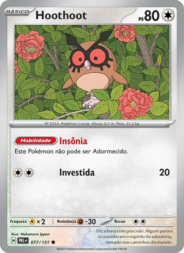 Hoothoot — Evoluções Prismáticas 077