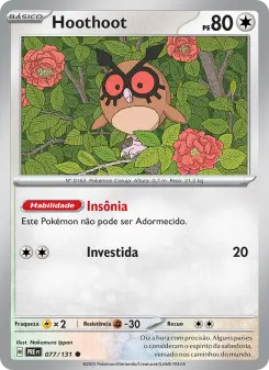 Hoothoot — Evoluções Prismáticas 077
