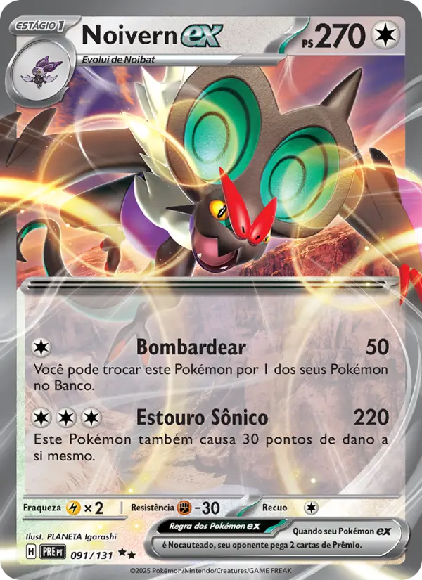 Noivern ex — Evoluções Prismáticas 091
