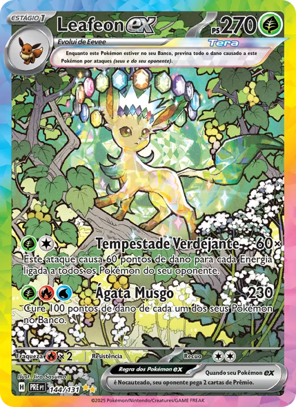 Leafeon ex — Evoluções Prismáticas 144