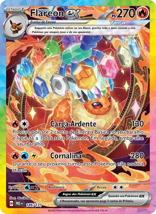Flareon ex — Evoluções Prismáticas 146