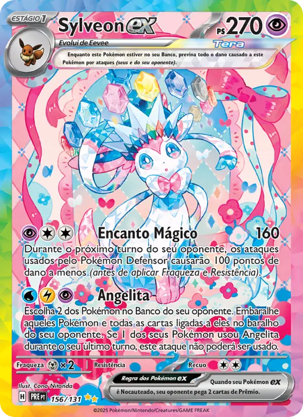 Sylveon ex — Evoluções Prismáticas 156