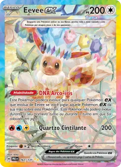 Eevee ex — Evoluções Prismáticas 167