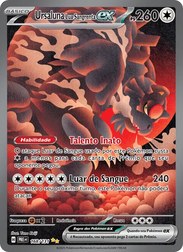 Ursaluna Lua Sangrenta ex — Evoluções Prismáticas 168