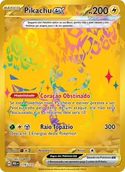 Pikachu ex — Evoluções Prismáticas 179