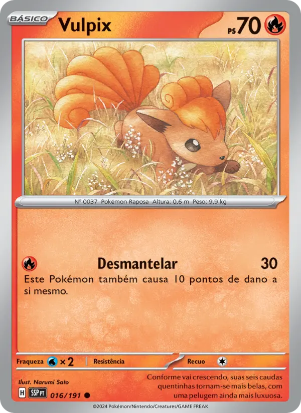Vulpix — Fagulhas Impetuosas 016