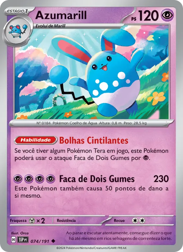 Azumarill — Fagulhas Impetuosas 074