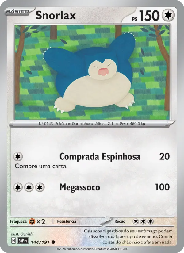 Snorlax — Fagulhas Impetuosas 144