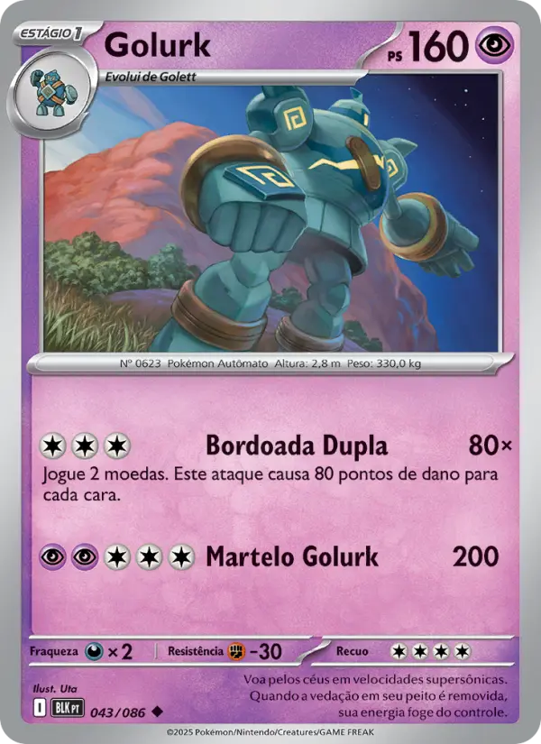 Golurk — Raio Preto 043