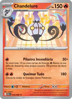 Chandelure — Fogo Branco 018