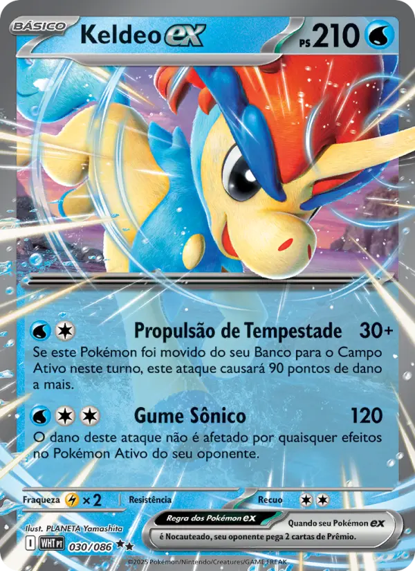Keldeo ex — Fogo Branco 030