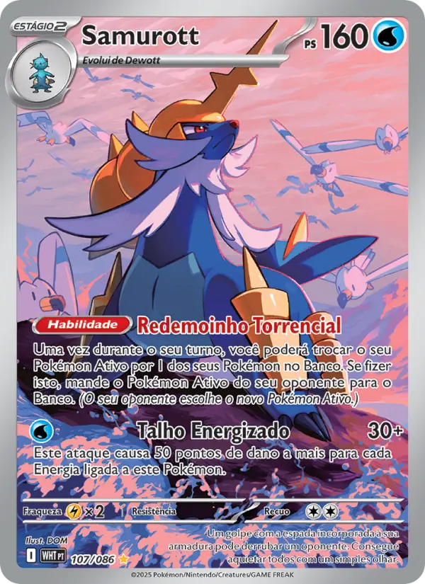 Samurott — Fogo Branco 107