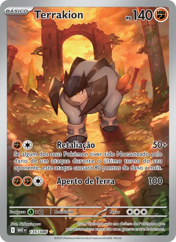 Terrakion — Fogo Branco 135
