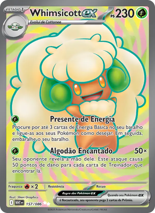 Whimsicott ex — Fogo Branco 157