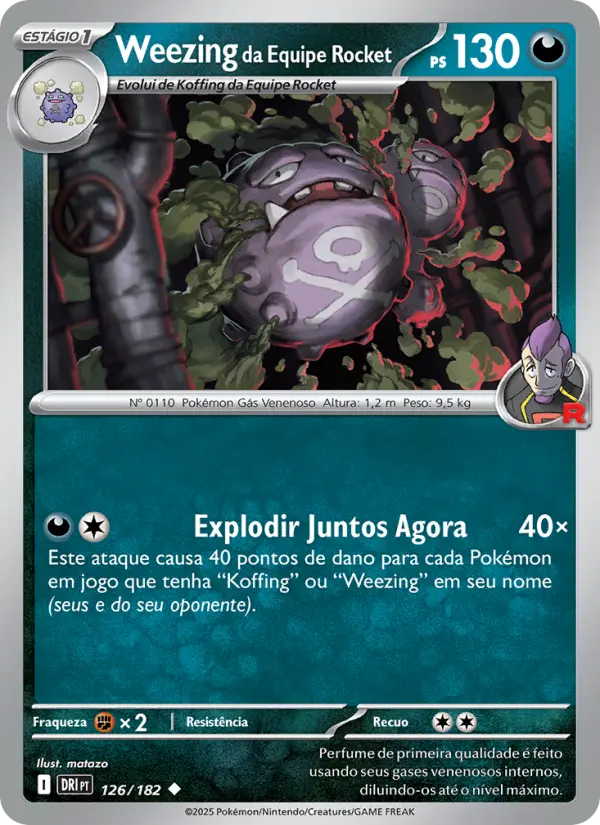 Weezing da Equipe Rocket — Rivais Predestinados 126
