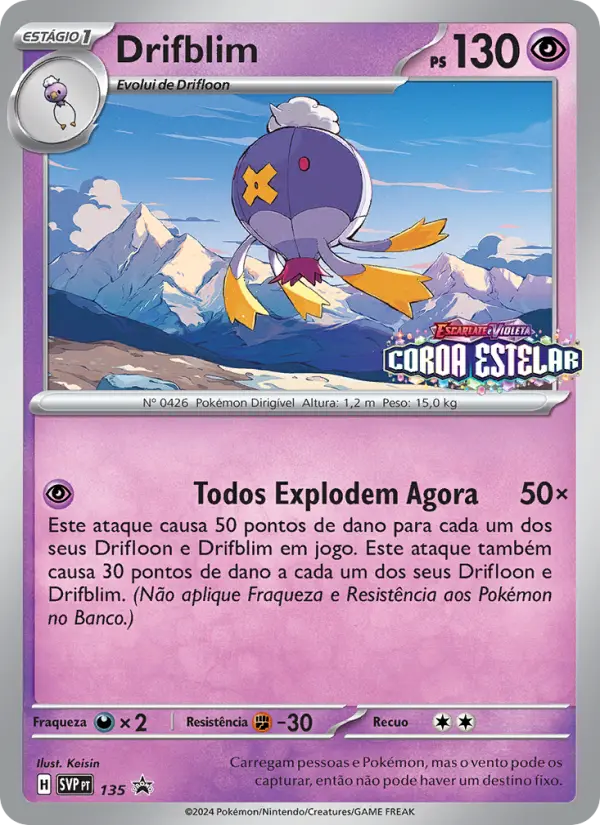 Drifblim — SVP Black Star Promos 135