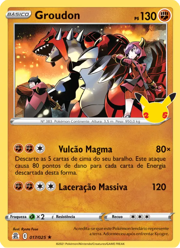 Groudon — Celebrações 17