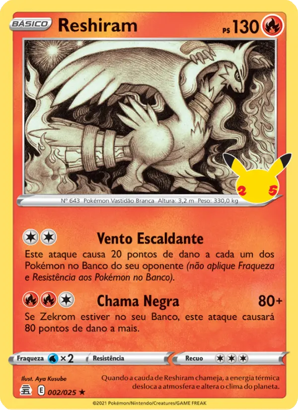 Reshiram — Celebrações 2