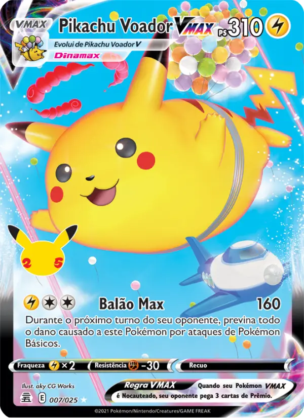 Pikachu Voador VMAX — Celebrações 7