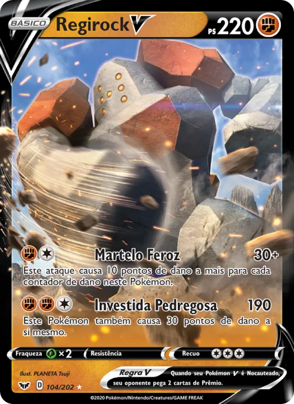 Regirock V — Espada e Escudo 104