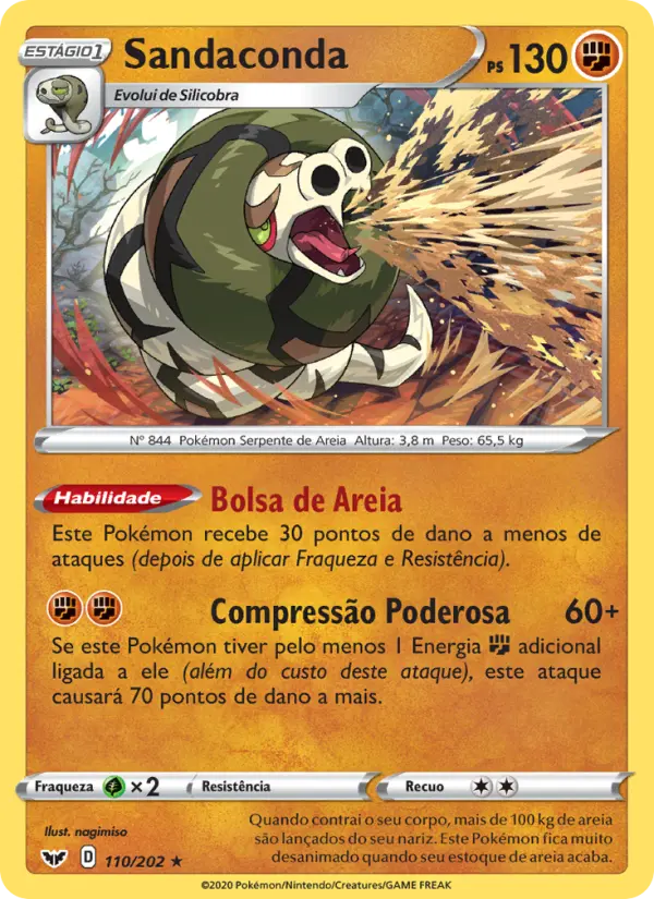 Sandaconda — Espada e Escudo 110