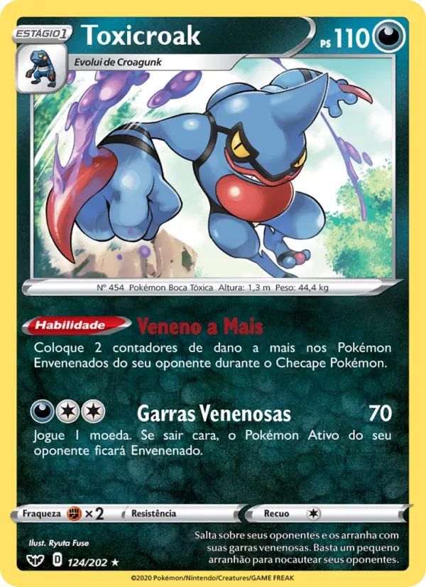 Toxicroak — Espada e Escudo 124