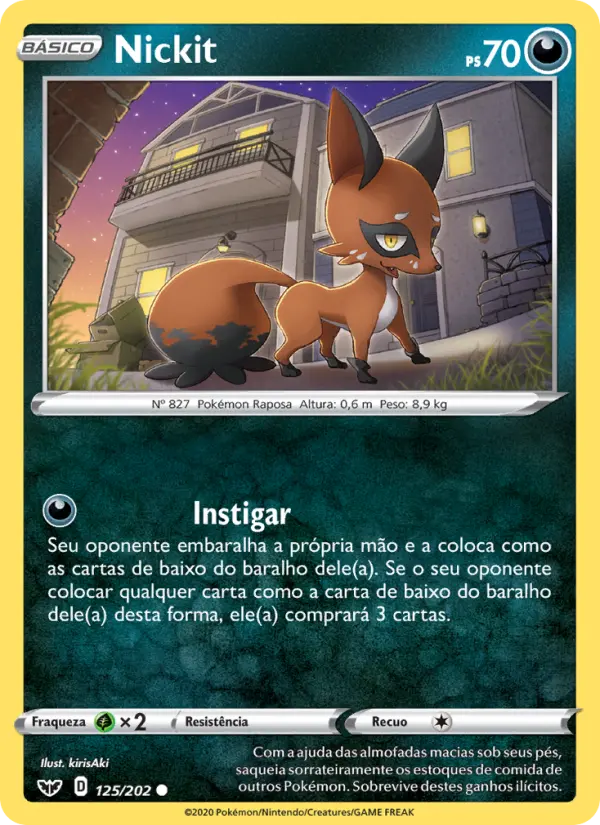Nickit — Espada e Escudo 125