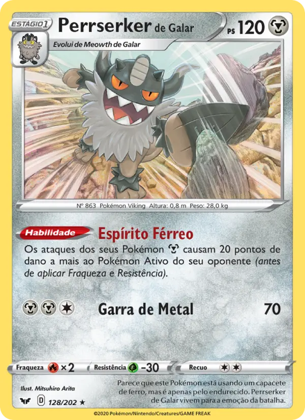 Perrserker de Galar — Espada e Escudo 128